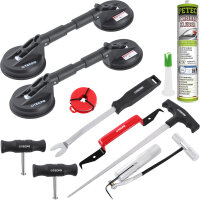 TECPO Gummi-Doppelsauger + Scheiben-Reparaturset +...