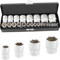 TECPO Zoll Werkzeug Nüsse 24-teilig+ Maulringschlüssel + BGS Doppel-Ringschlüsselsatz