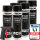 6x TECPO Autolack schwarz matt 500 ml + Pistolengriff