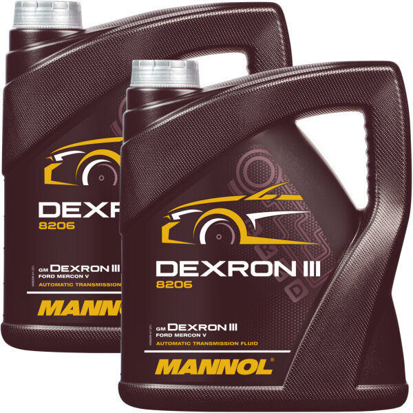 2x MANNOL ATF Öl Dexron III Automatik Getriebeöl Servoöl, 4L
