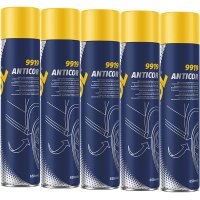 5x MANNOL Unterbodenschutz schwarz Spraydose, 650 ml