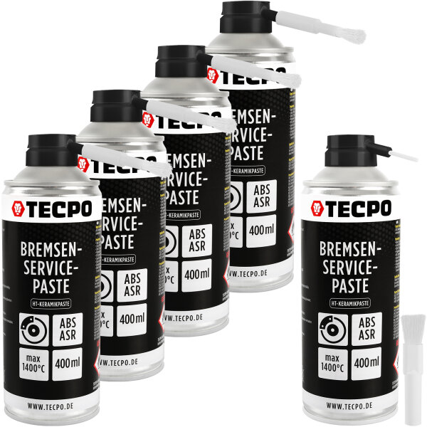 TECPO Bremsen-Servicepaste Schmierfett Bremsenpaste 5x400 ml