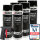 6x TECPO Autolack schwarz glänzend 500 ml + Pistolengriff