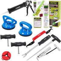 PETEC Scheibenkleber-Set + Windschutzscheiben Ausbauset +...