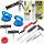 PETEC Scheibenkleber-Set + Windschutzscheiben Ausbauset + Kartuschenpresse + 2x Gummisauger Ø 115 mm
