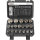 TECPO Universal Steckschlüssel-Satz, SW 8-32 mm, E10-E24, 5/16-1-1/4", 19-teilig