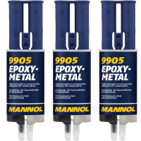 3x MANNOL Kleber für Metall Epoxidkleber, 30g