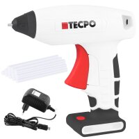 TECPO AKKU Heißklebepistole, 7,2mm, 3.7V + 16...