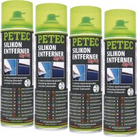 4x PETEC Silikonentferner Spray, 500 ml