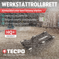 TECPO KFZ Werkstattrollbrett Rollliege 360° drehbar...