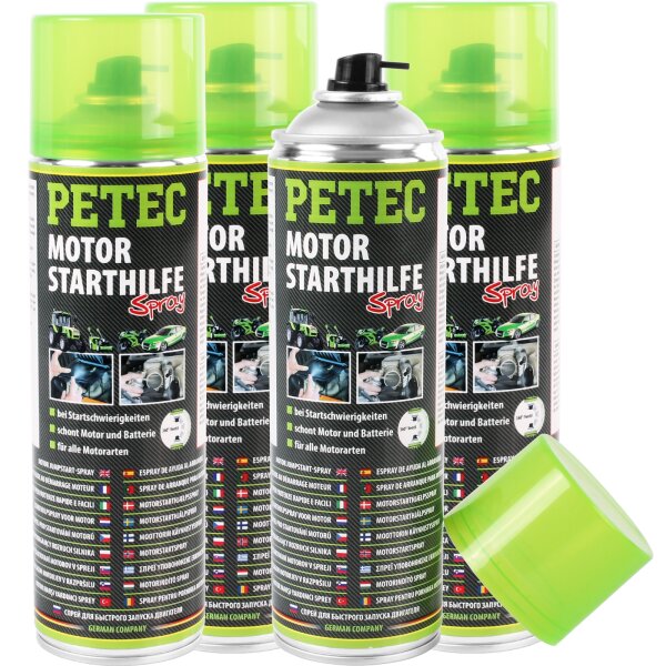 4x PETEC Motorstarthilfe 500 ml
