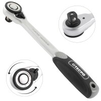 TECPO Vielzahn Steckschlüssel Satz SW 8-36 mm, 1/2 Zoll + Umschaltknarre 1/2 Zoll 72 Zähne feinverzahnt, 512 nM