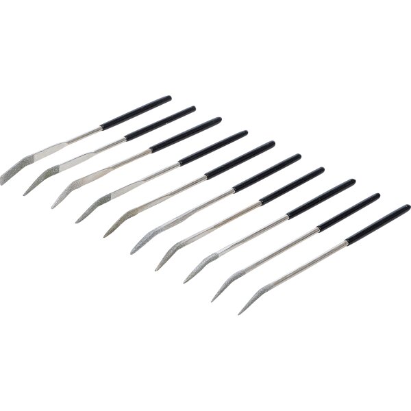 BGS Diamant-Lochfeilen-Satz | gebogen | 140 x 3 mm | 10-tlg.