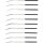 BGS Diamant-Lochfeilen-Satz | gebogen | 140 x 3 mm | 10-tlg.