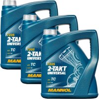 3x MANNOL 2-Takt Universal Motorradöl API TC, 4L