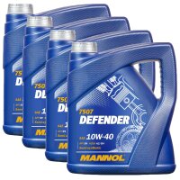 MANNOL Defender 10W-40 Motoröl API SL/CF 4x4 Liter