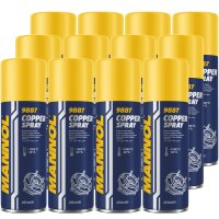 12x MANNOL Kupferspray Bremspaste, 250 mL