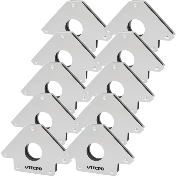10x TECPO Magnet Schweißwinkel 34 kg 75 lbs