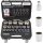 TECPO Vielzahn Steckschlüssel Satz 12-kant SW 8-36 mm + Außen Torx (E-Profil) 1/2" Antrieb