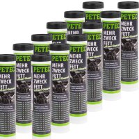 12x PETEC Mehrzweckfett, Kartusche 400g