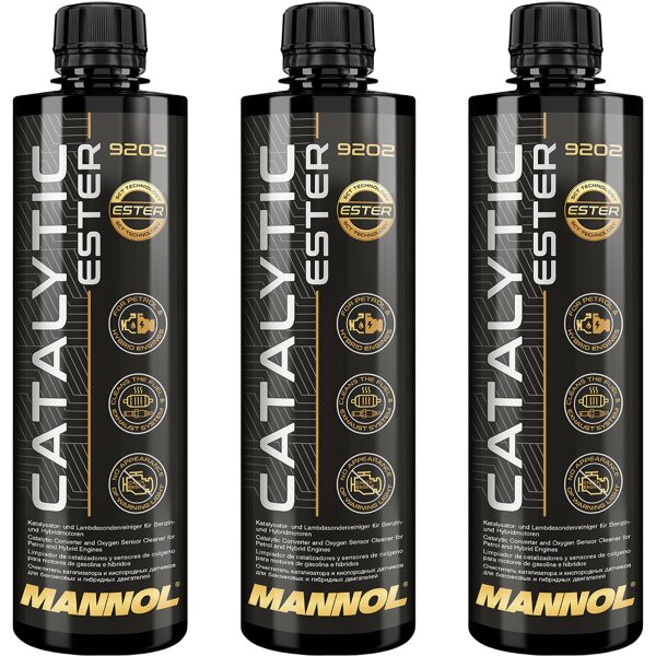 3x MANNOL 9202 Katalysator Ester Reiniger Lambdasondenreiniger, 450 ml