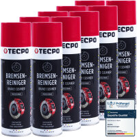 10x TECPO Bremsenreiniger Universal Reiniger, 500 ml