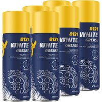 6x MANNOL 8121 White Grease Schmierung, 450 ml