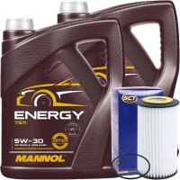 SCT Ölfilter + MANNOL Energy 5W-30, 10 Liter