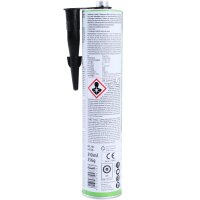 3x PETEC K&D Karosserie Klebe- und Dichtmasse schwarz, 310 ml