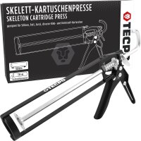 TECPO KKD 801 Karosserie Klebe- und Dichtmasse, 370g + Skelett-Kartuschenpresse