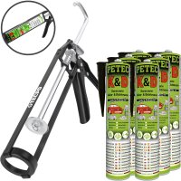 6x PETEC K&D Karosserie Klebe- und Dichtmasse 310 ml...