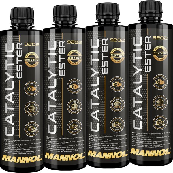 4x MANNOL 9202 Katalysator Ester Reiniger Lambdasondenreiniger, 450 ml