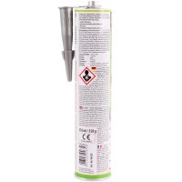 4x PETEC K&D Karosserie Klebe- und Dichtmasse grau, 310 ml