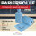 2x TECPO Putzrolle blau 2-lagig, 23x30 cm, MINI-300 + 2x Bremsenreiniger, 500 ml