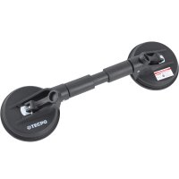 2x TECPO Gummi-Doppelsauger Ø 118mm + Windschutzscheiben Ausbau-Set, 7-tlg.