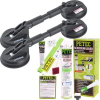 PETEC Scheibenkleber-Set 310mL Kartusche + 2x TECPO...