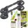 PETEC Scheibenkleber-Set 310mL Kartusche + 2x TECPO Gummi-Doppelsauger Ø 118mm