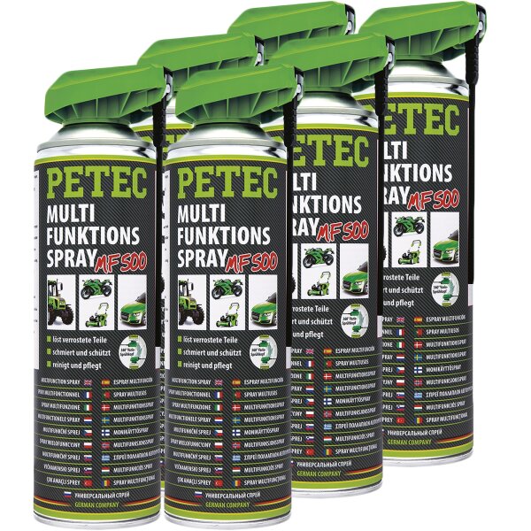 6x PETEC Multifunktionsspray, 500 ml