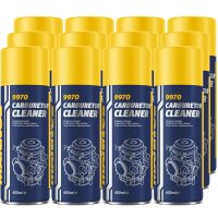 12x MANNOL Vergaser Reiniger Drosselkappenreiniger, 400 ml