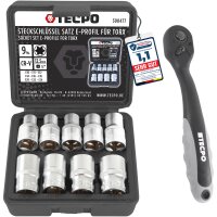 TECPO Außen Torx Steckschlüssel Satz...