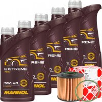 FEBI BILSTEIN Ölfilter + MANNOL Extreme 5W-40, 5x1...