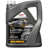 FEBI BILSTEIN Ölfilter + MANNOL Longlife 504.00 / 507.00 5W-30, 5 Liter