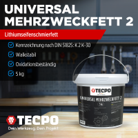 4x TECPO Universal 5 kg Mehrzweckfett 2