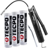 3x 400g TECPO Universal Mehrzweckfett EP2 + Handhebel...