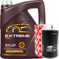 FEBI BILSTEIN Ölfilter + MANNOL Extreme 5W-40, 5 Liter