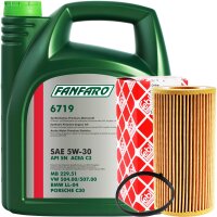 FEBI BILSTEIN Ölfilter + FANFARO 5W-30 VW 504.00...