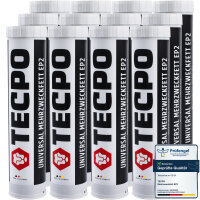 12x TECPO Universal Mehrzweckfett EP2, 400g