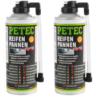 2x PETEC Reifenpannenspray PKW, 400 ml