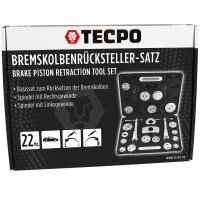 TECPO Bremskolbenrücksteller Satz 22-teillig + Bremsenreiniger 500 mL