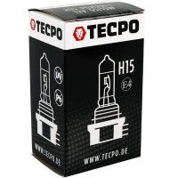 2x TECPO Glühbirne H15 12V 55/15W PGJ123t-1